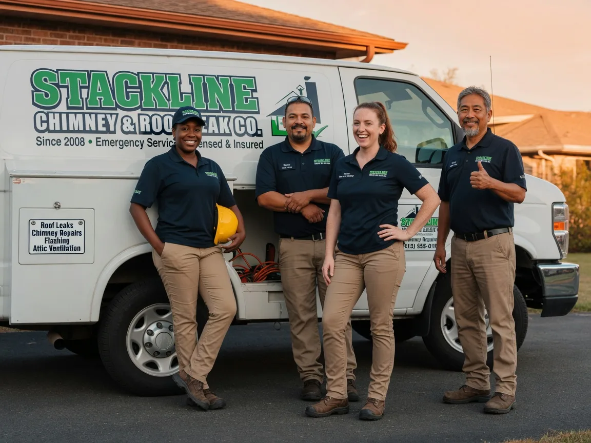 Chimney flashing repair company in Camden, IL